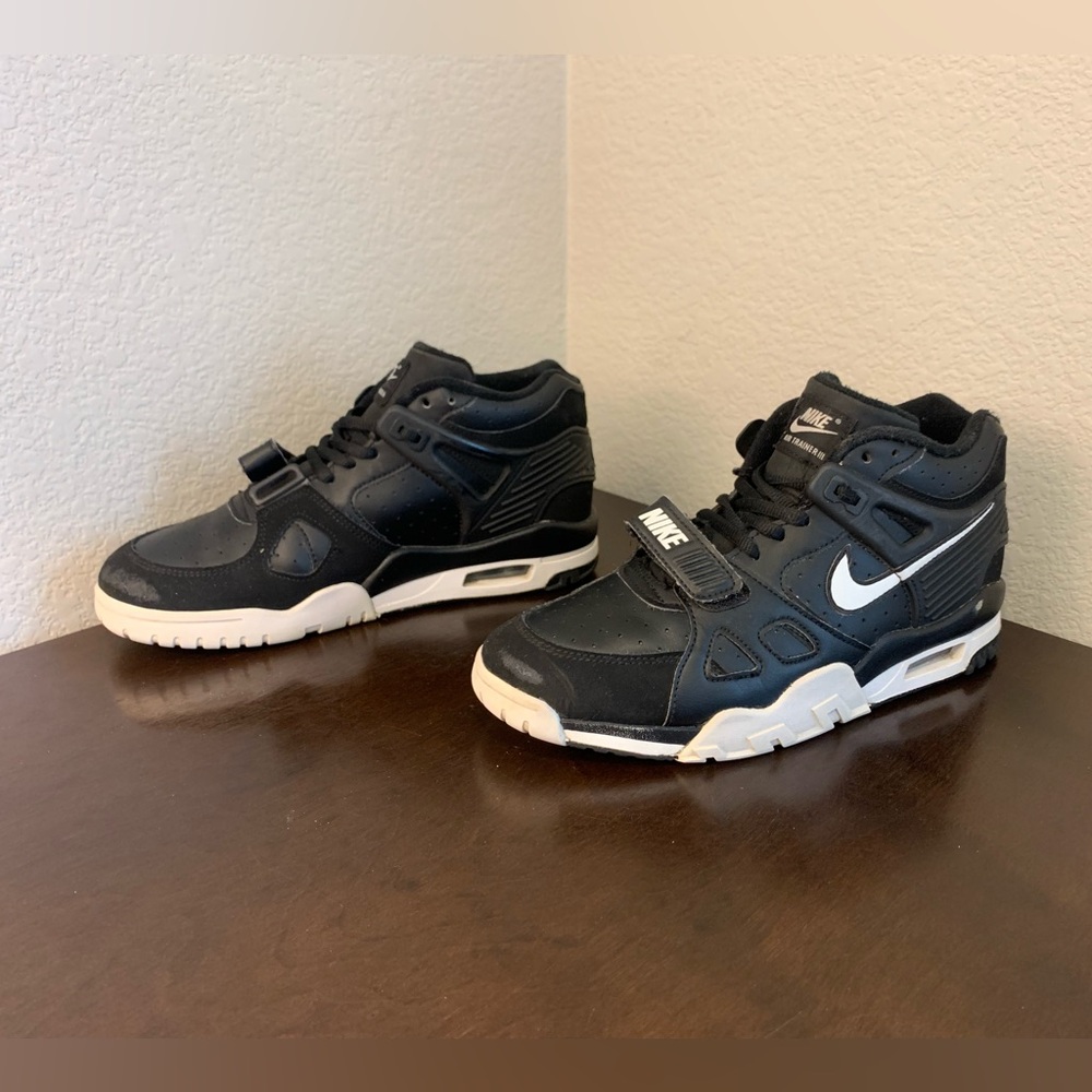 NIKE AIR TRAINER 3 III BLACK-WHITE  CN9750-001 Kids Size 6Y